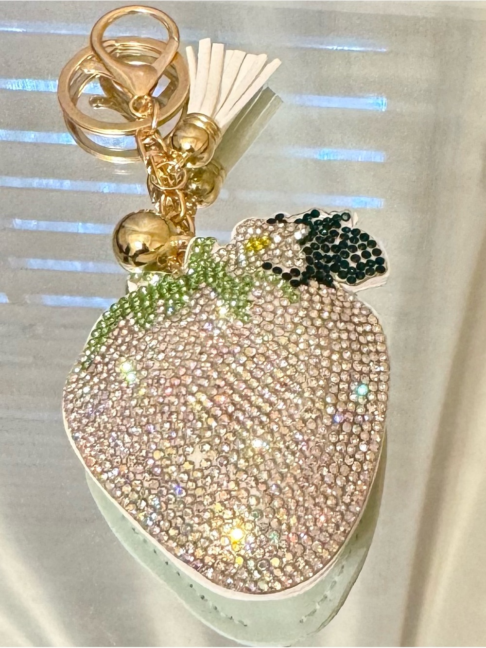 Crystal Strawberry Keychain/bag charm